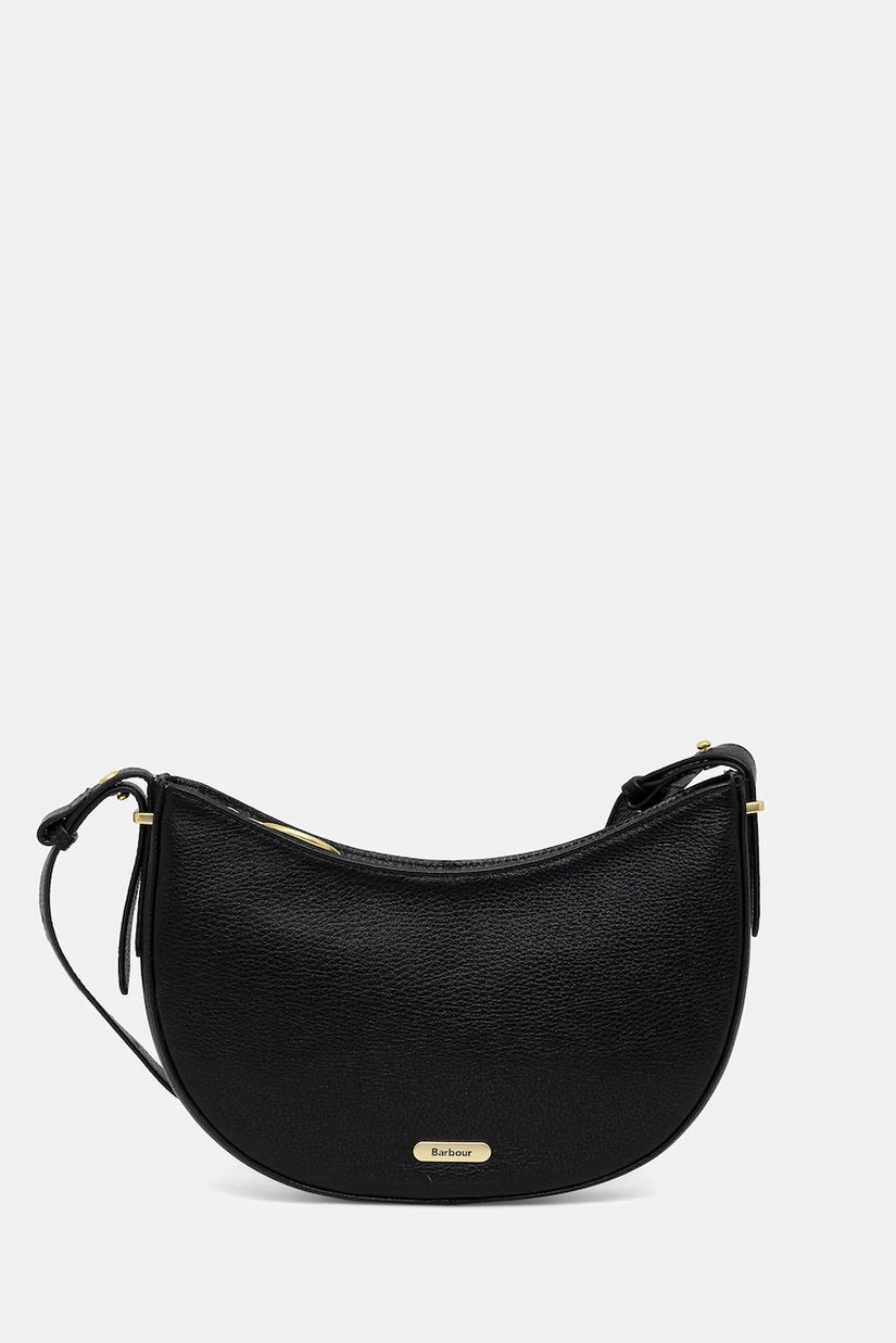 Barbour poșetă de piele culoarea negru, LBA0507