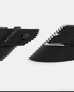 Paul Smith curea de piele culoarea negru, M1A-8111-PMUZEB