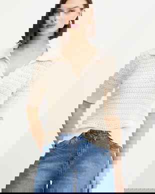 Morgan pulover culoarea bej, light, MDEFILE