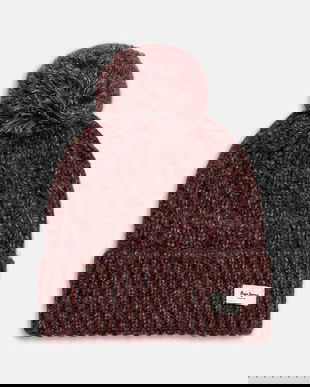Pepe Jeans căciulă din amestec de lână culoarea bordo, PL0400004