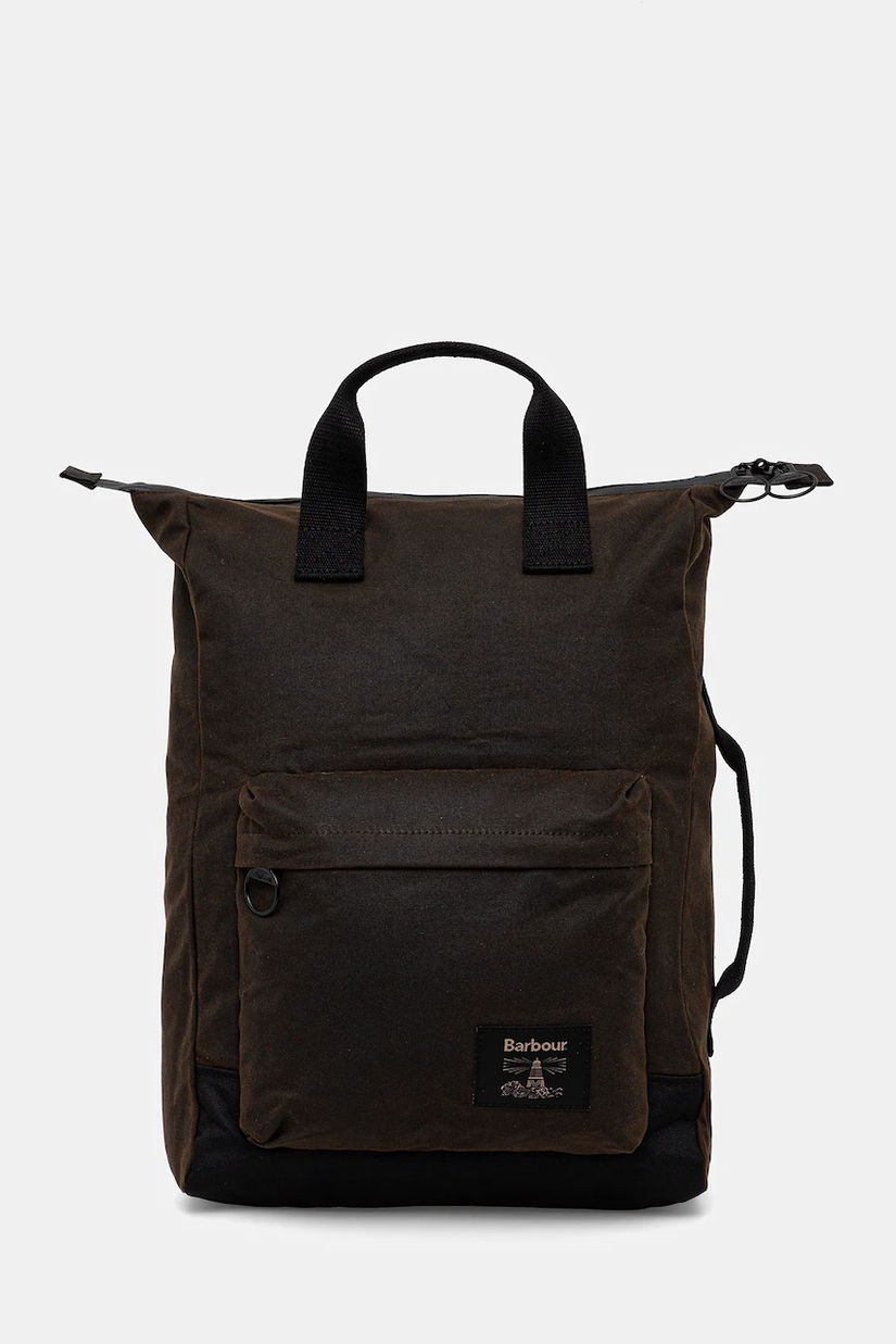 Barbour rucsac Field Wax culoarea verde, mare, uni, UBA0714