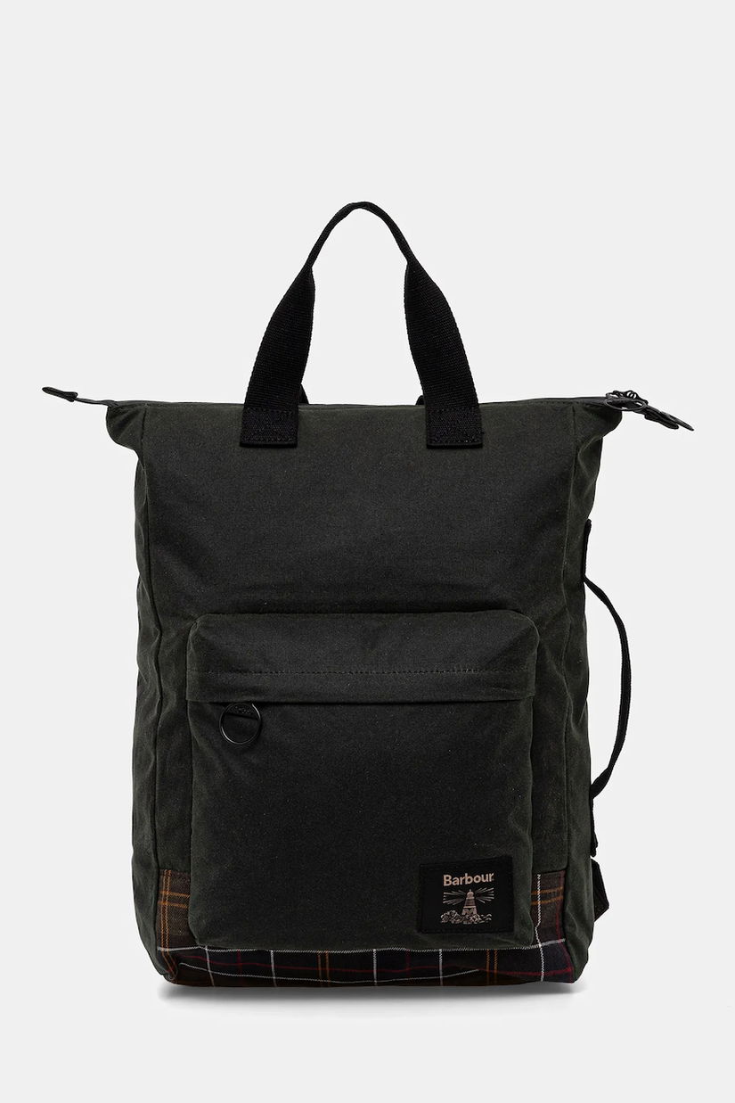 Barbour rucsac Field Wax culoarea verde, mare, uni, UBA0714