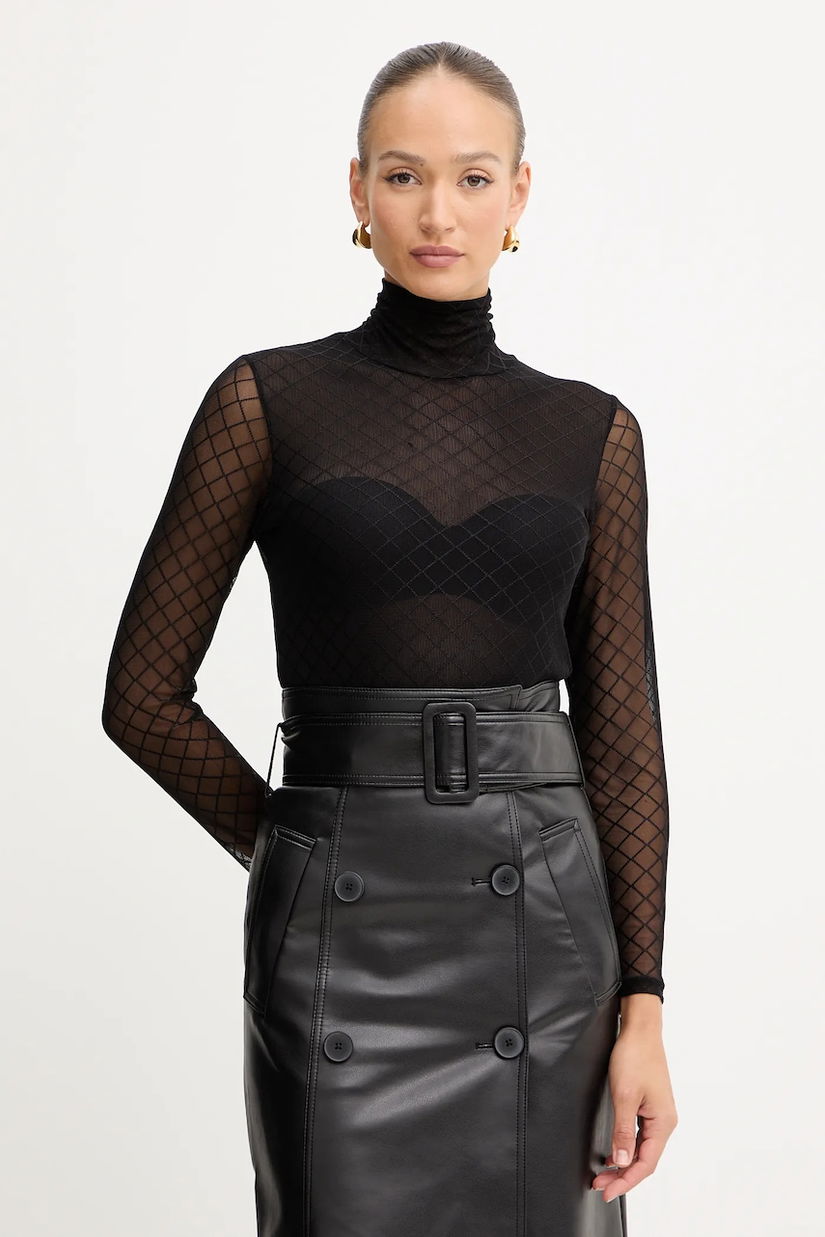 Morgan bluză culoarea negru, TMESH