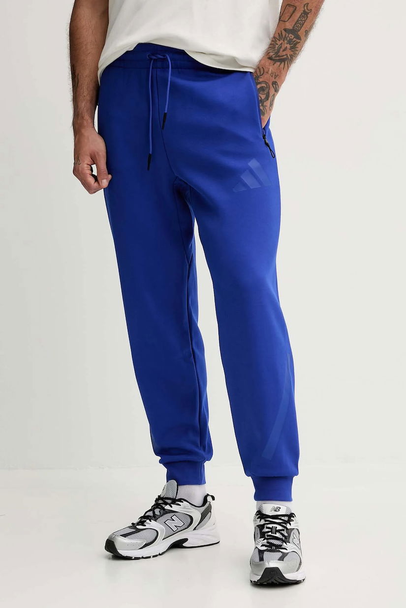 adidas pantaloni de trening adidas x Z.N.E culoarea violet, cu imprimeu, KA0701