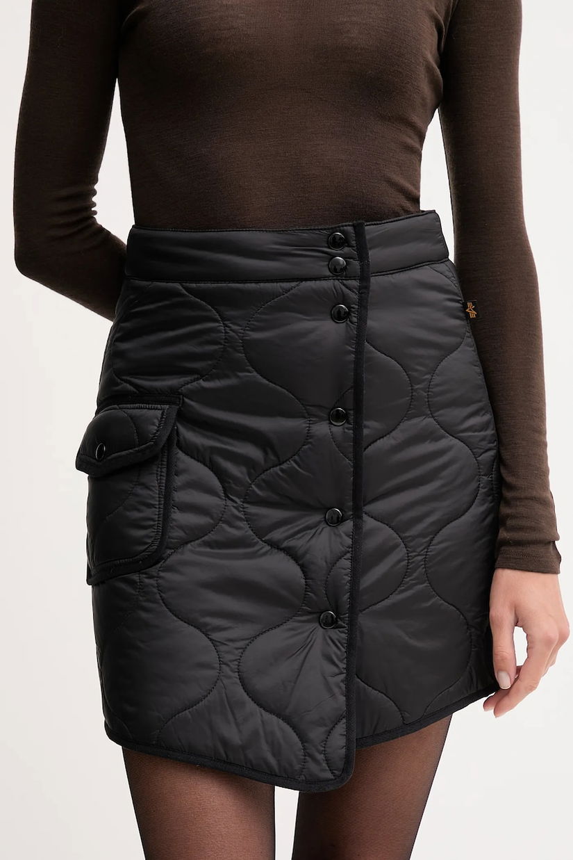 Alpha Industries fustă culoarea negru, mini, evazați, 258022.03