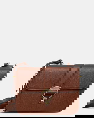 Barbour poșetă de piele culoarea maro, LBA0491