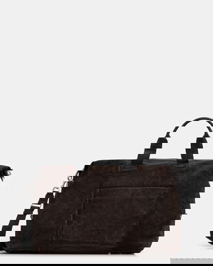 Marc O'Polo geantă de piele culoarea maro, 50921853601305