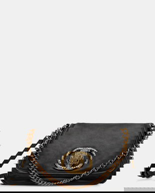 Kurt Geiger London poșetă de piele CHELSEA culoarea negru, 5045300189