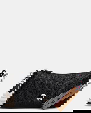 Karl Lagerfeld poșetă culoarea negru, A4W30004