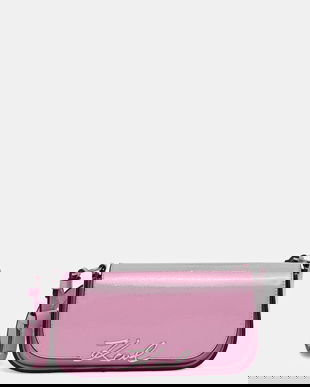 Karl Lagerfeld poșetă de piele culoarea roz, A4W30041