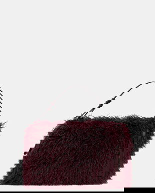 Karl Lagerfeld poșetă culoarea bordo, A4W30077