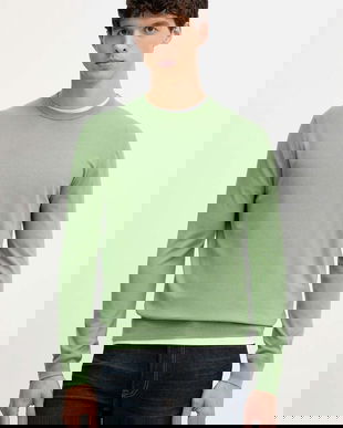 United Colors of Benetton pulover culoarea verde, light, 110XU10A5