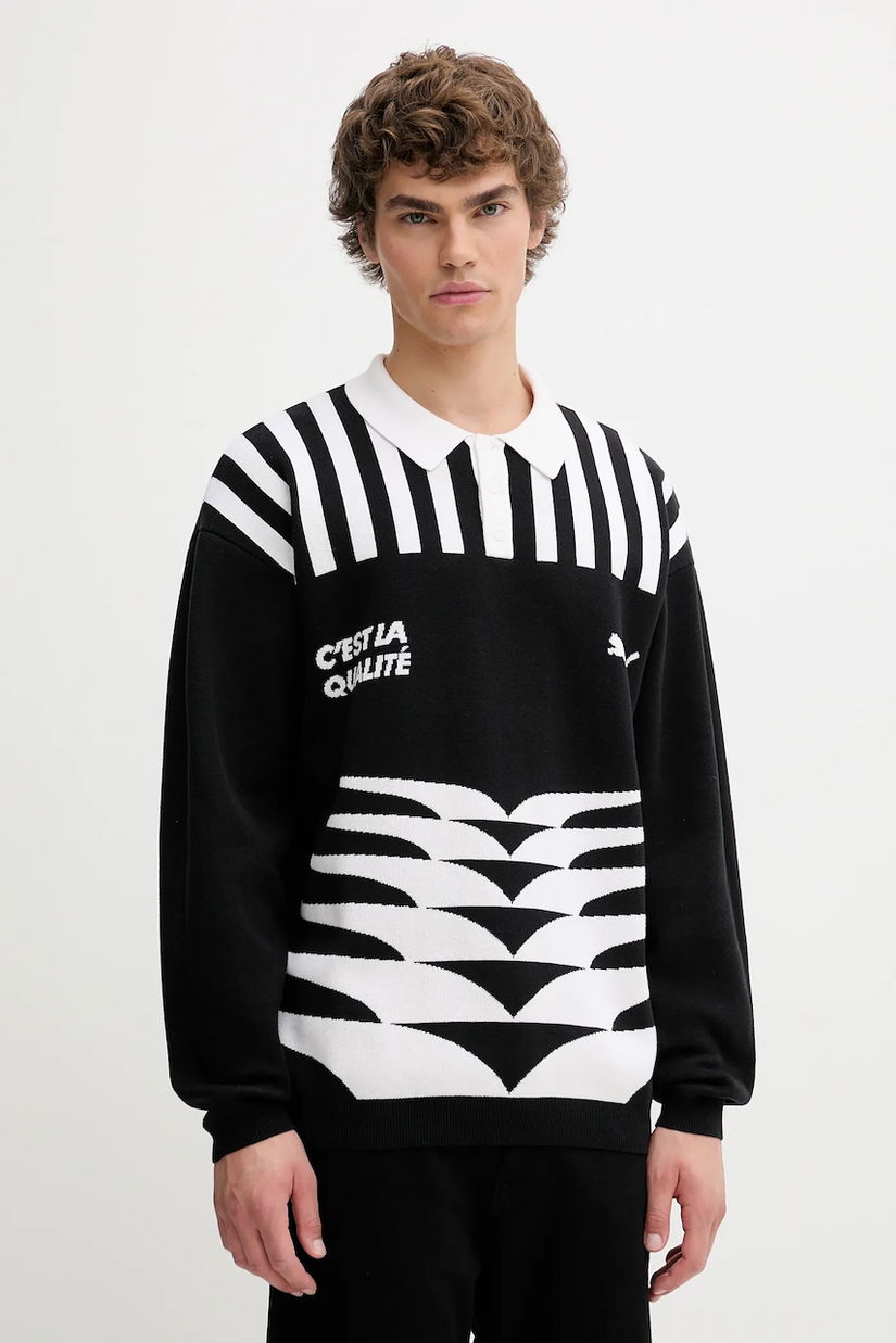 Puma pulover culoarea negru, light, 632512