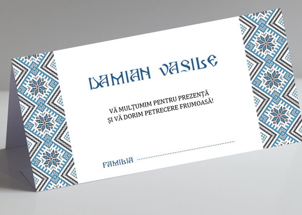 Plicuri de bani botez băieței cu motiv popular