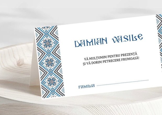 Plicuri de bani botez băieței cu motiv popular
