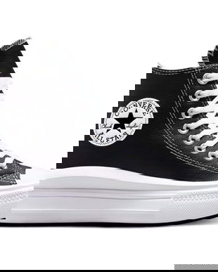 Pantofi sport unisex Converse Chuck Taylor All Star Move Platform Leather A04294C, 35, Negru