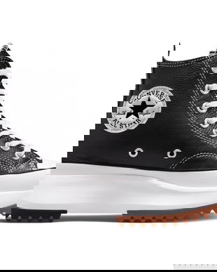 Pantofi sport unisex Converse Run Star Hike Platform Foundational Leather A04292C, 47.5, Negru