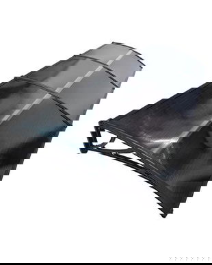 Copertina Premium de usa 240x120cm, brate negre, placa 6 mm intreaga antracit