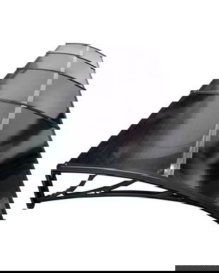 Copertina PREMIUM de usa 360x150cm, brate negre, placa 6 mm intreaga antracit