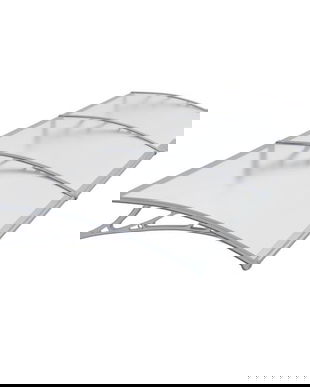 Copertina PREMIUM de usa 360x100cm, brate gri, placa 6mm intreaga transparent