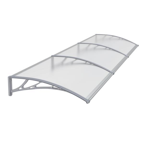 Copertina PREMIUM de usa 360x100cm, brate gri, placa 6mm intreaga transparent