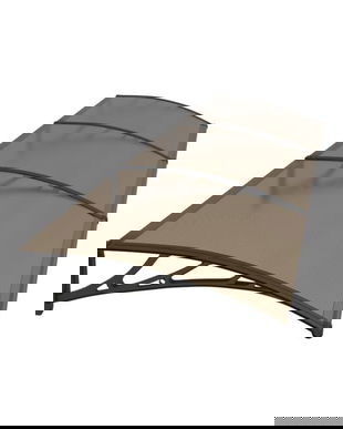 Copertina Premium de usa 360x120cm, brate negre, placa 6 mm intreaga bronz