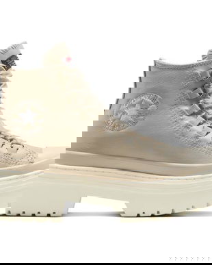 Pantofi sport femei Converse Chuck Taylor All Star Lugged Heel Platform Waterproof Leather A12981C, 35, Bej