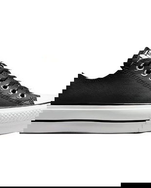Tenisi femei Converse Ctas Lift Clean Ox 561681C, 41.5, Negru