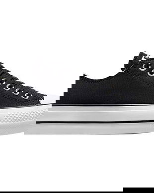 Tenisi cu platforma pentru femei Converse Chuck Taylor All Star Lift Ox 560250C, 41.5, Negru