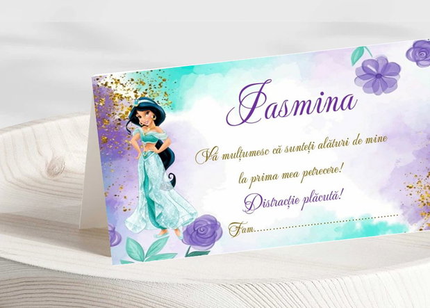 Plicuri bani botez fetițe Prințesa Jasmine