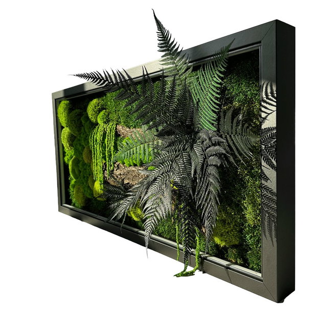 Tablou cu licheni stabilizați 80x40 cm decor natural handmade