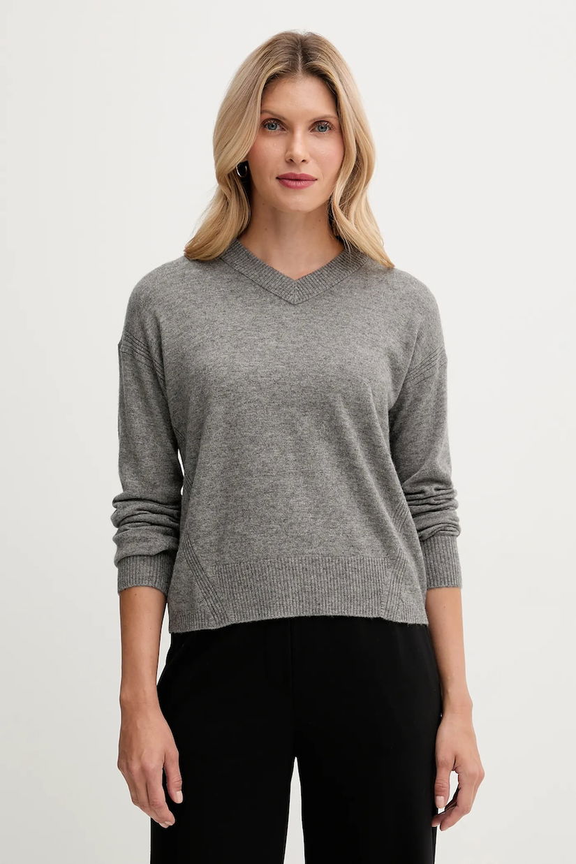 United Colors of Benetton pulover din amestec de lână culoarea gri, light, 102HD4032
