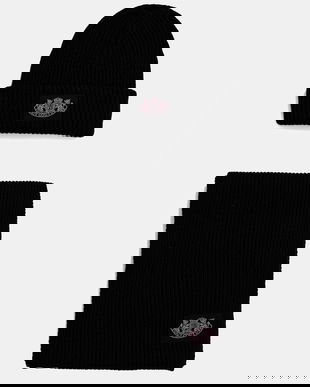 Juicy Couture pălărie și eșarfă din lână culoarea negru, JCAWH225715