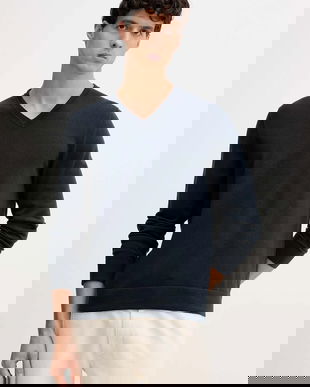 Marc O'Polo pulover de lână culoarea bleumarin, light, 529506360110