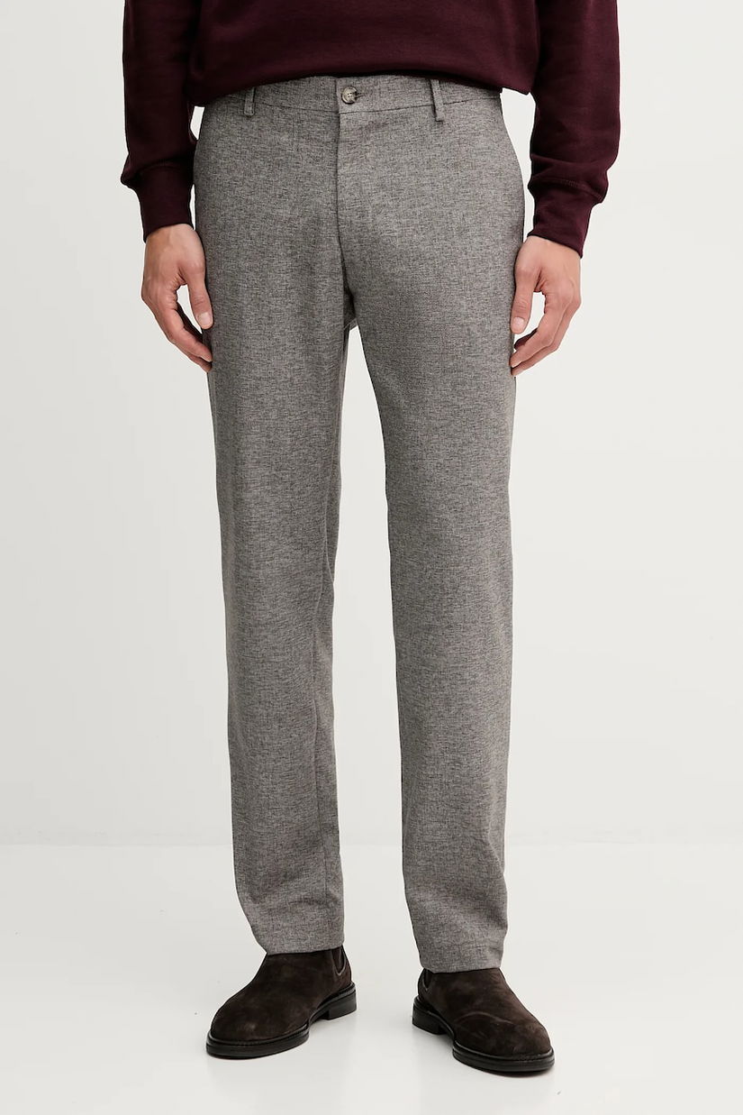 Joop! pantaloni culoarea maro, drept, 30048558