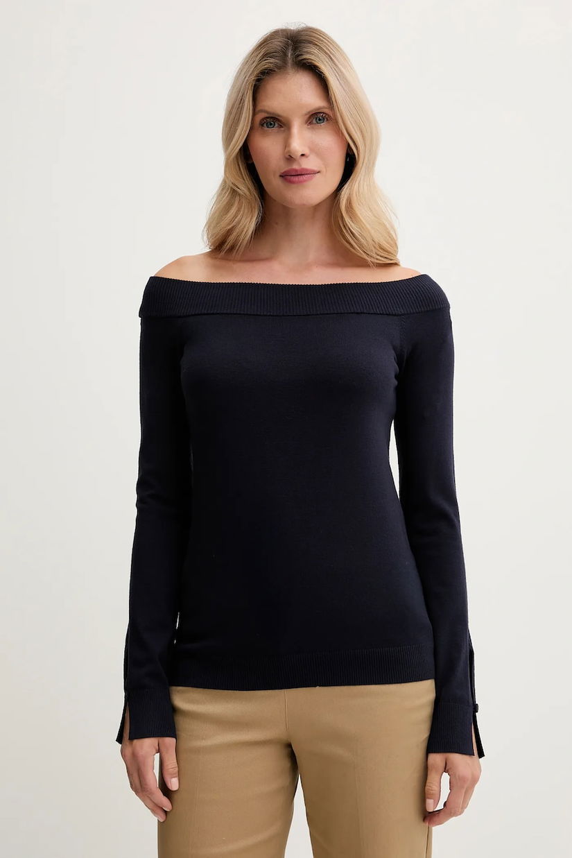 United Colors of Benetton pulover culoarea bleumarin, light, 1W2AD10E0