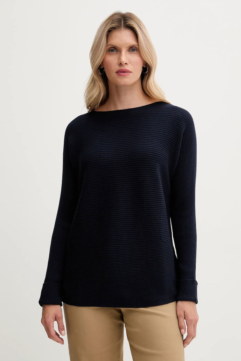 United Colors of Benetton pulover din amestec de lână culoarea bleumarin, 1Y6SD10CH
