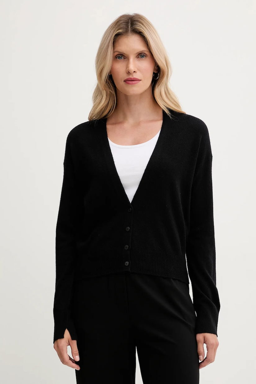 United Colors of Benetton cardigan din amestec de lână culoarea negru, light, 102HD6052