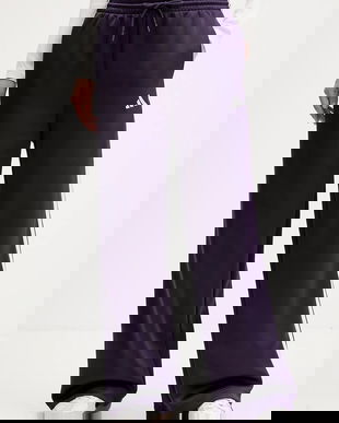 adidas pantaloni de trening Stadium Tp culoarea violet, cu imprimeu, JW0532