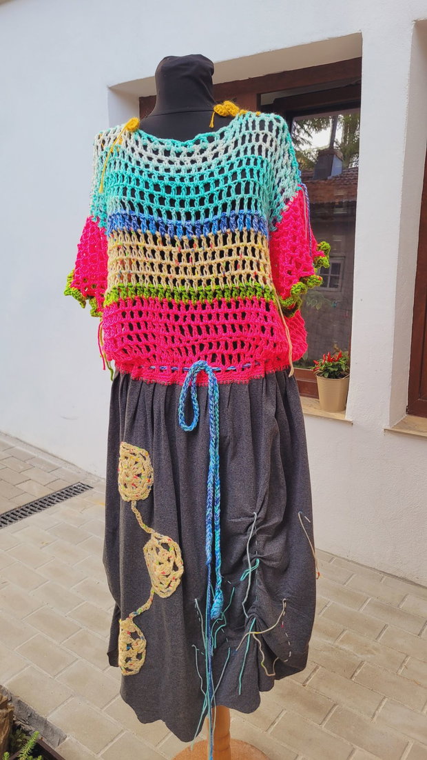 Rochie croșetată unicat culoare, libertate și stil boho!