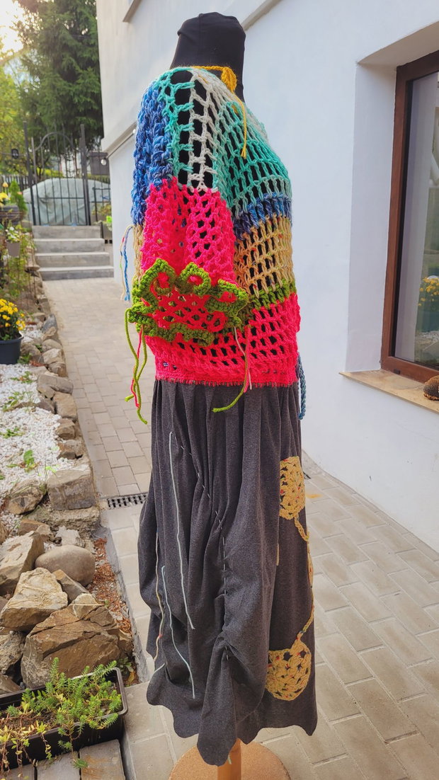 Rochie croșetată unicat culoare, libertate și stil boho!