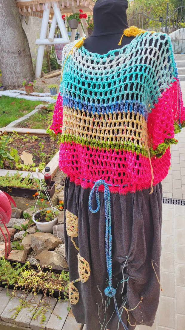 Rochie croșetată unicat culoare, libertate și stil boho!