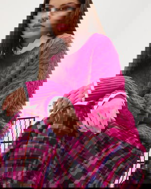 Medicine pulover culoarea roz