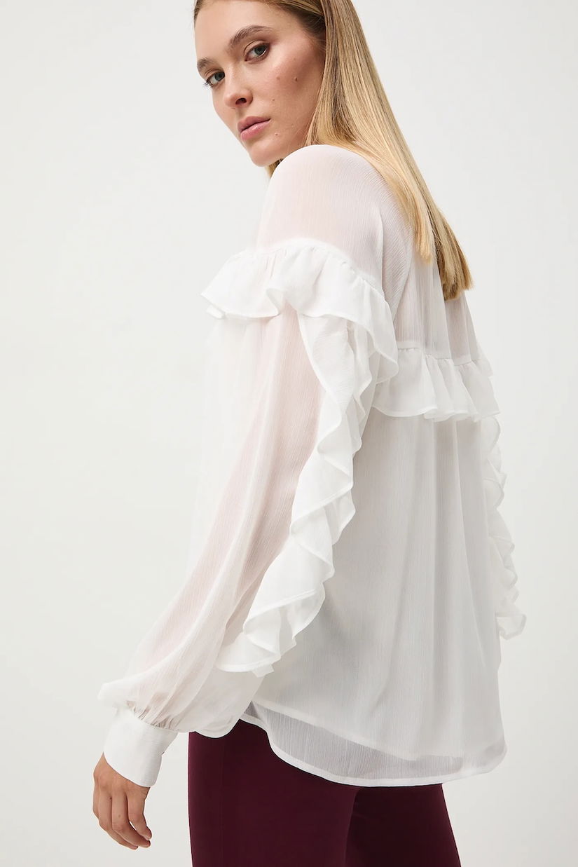 Medicine bluza culoarea bej, neted