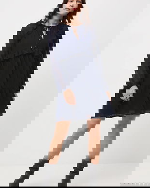 Medicine rochie culoarea albastru marin