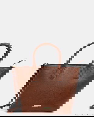 Barbour poșetă de piele culoarea maro, LBA0489