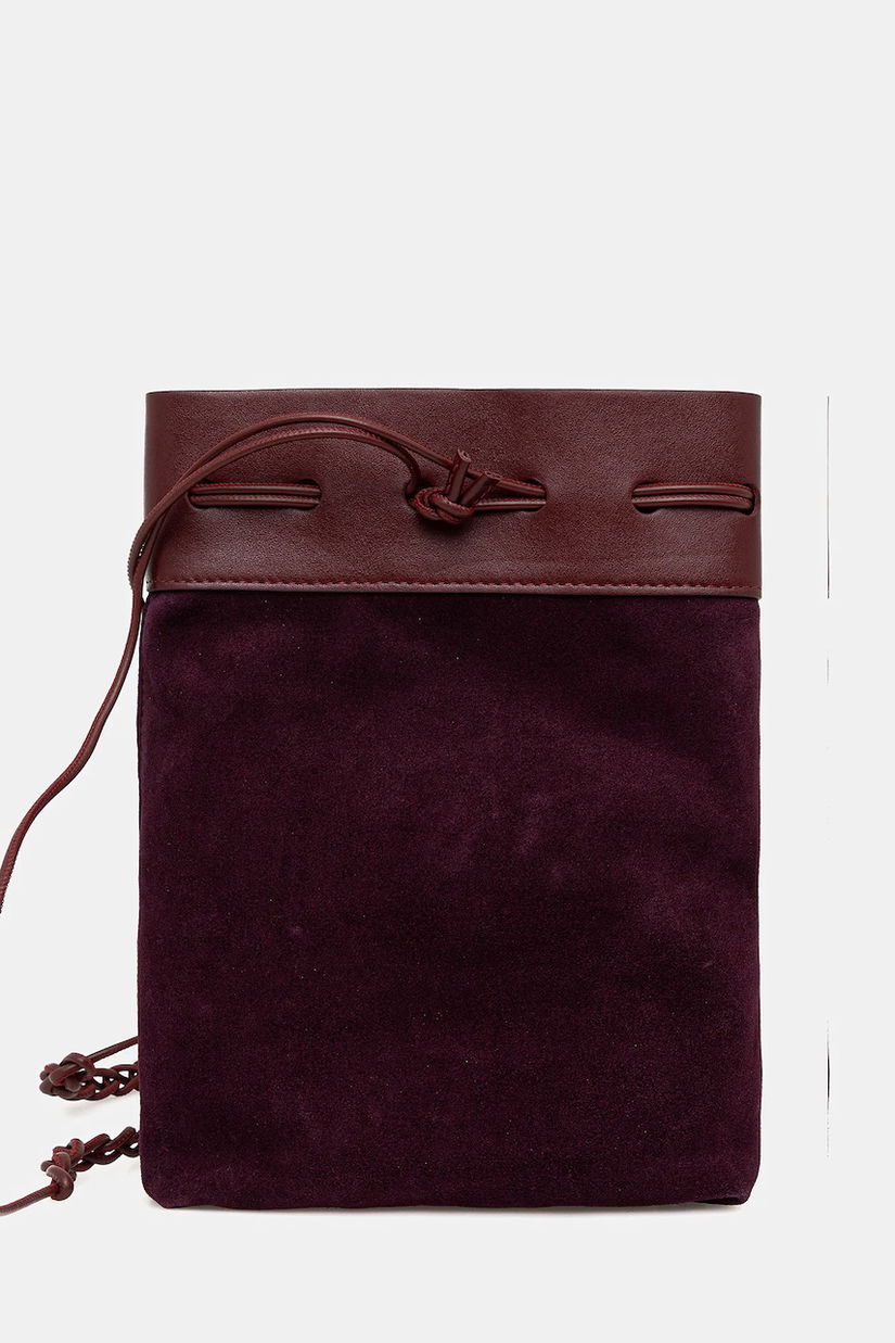 Forte Forte poșetă de piele culoarea bordo, 14199.mybag