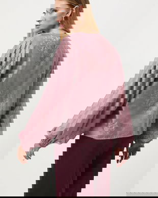 Medicine bluza culoarea roz, cu imprimeu