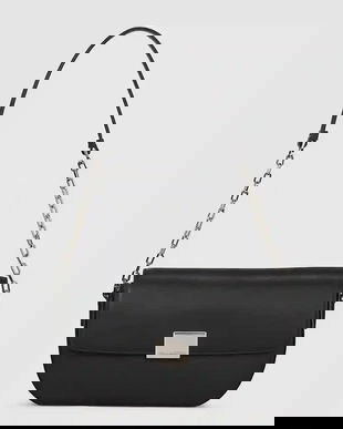 Karl Lagerfeld poșetă de piele culoarea negru, A4W30262