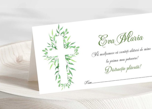 Plicuri bani botez fetițe Cruciuliță